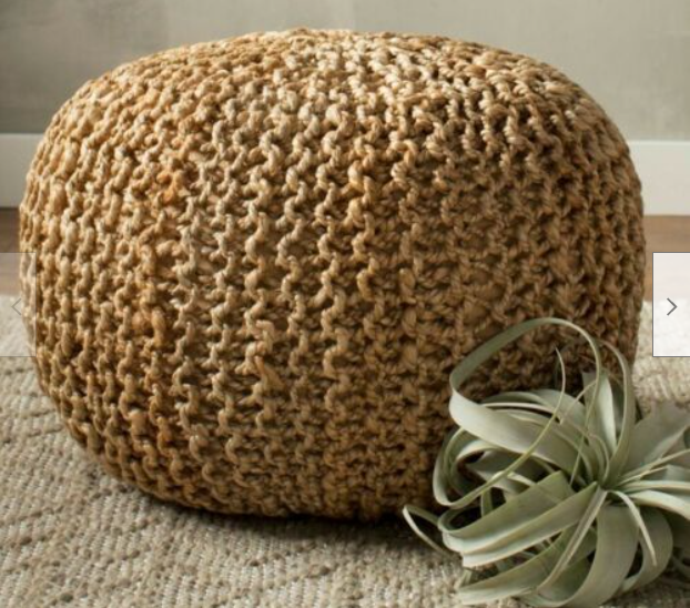 _label_, DSZ Product, feed-cond-new, feed-sl-free shipping, free-shipping, newBraided Ottoman Jute Pouffe Footstool Hand Knitted - Premium Furniture > Bar Stools & Chairs > Arm Chairs & Recliners from La'Grace Home ! Shop Online Buy Now at S & D's Value Store Family Business Best Customer Service_label_, DSZ Product, feed-cond-new, feed-sl-free shipping, free-shipping, new