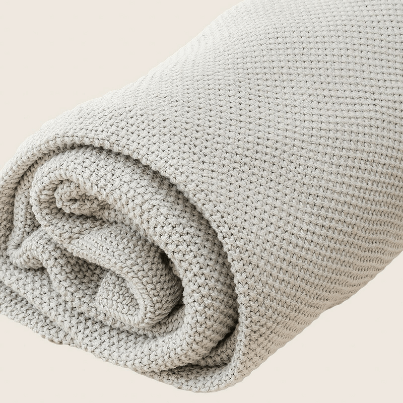 _label_, DSZ Product, feed-cond-new, feed-sl-free shipping, free-shipping, newOrganic Cotton Knitted Throw Blanket 180 X 230 Cm - Premium Home & Garden > Bedding > Blankets & Throws from La'Grace Home ! Shop Online Buy Now at S & D's Value Store Family Business Best Customer Service_label_, DSZ Product, feed-cond-new, feed-sl-free shipping, free-shipping, new