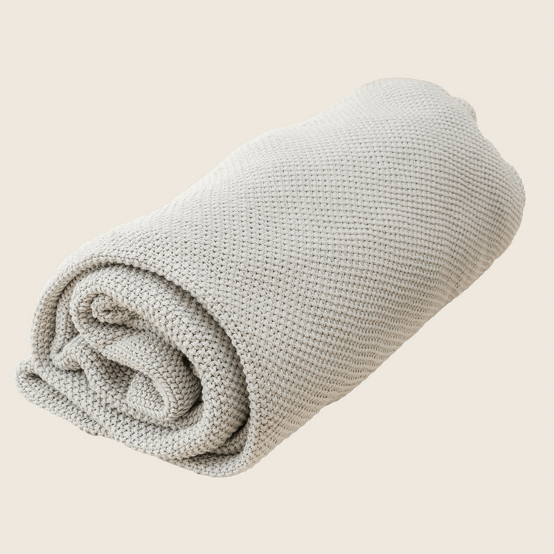 _label_, DSZ Product, feed-cond-new, feed-sl-free shipping, free-shipping, newOrganic Cotton Knitted Throw Blanket 180 X 230 Cm - Premium Home & Garden > Bedding > Blankets & Throws from La'Grace Home ! Shop Online Buy Now at S & D's Value Store Family Business Best Customer Service_label_, DSZ Product, feed-cond-new, feed-sl-free shipping, free-shipping, new