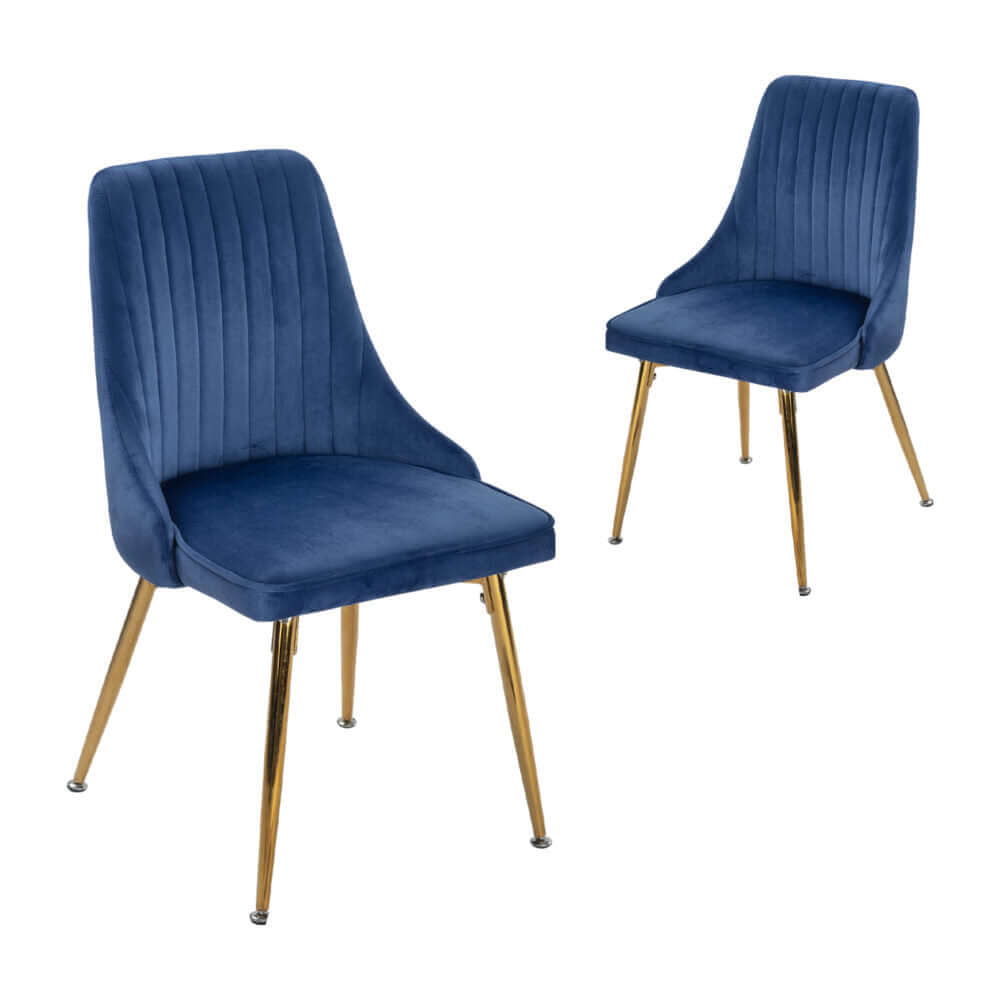 DSZ Product, feed-cond-new, feed-sl-DSZ Freight PayableViva Forever Set of 2 Blue Velvet Dining Chairs – Art Deco Design with Gold Metal Legs - Premium Furniture > Dining > Kitchen & Dining Chairs from Dreamo ! Shop Online Buy Now at S & D's Value Store Family Business Best Customer ServiceDSZ Product, feed-cond-new, feed-sl-DSZ Freight Payable