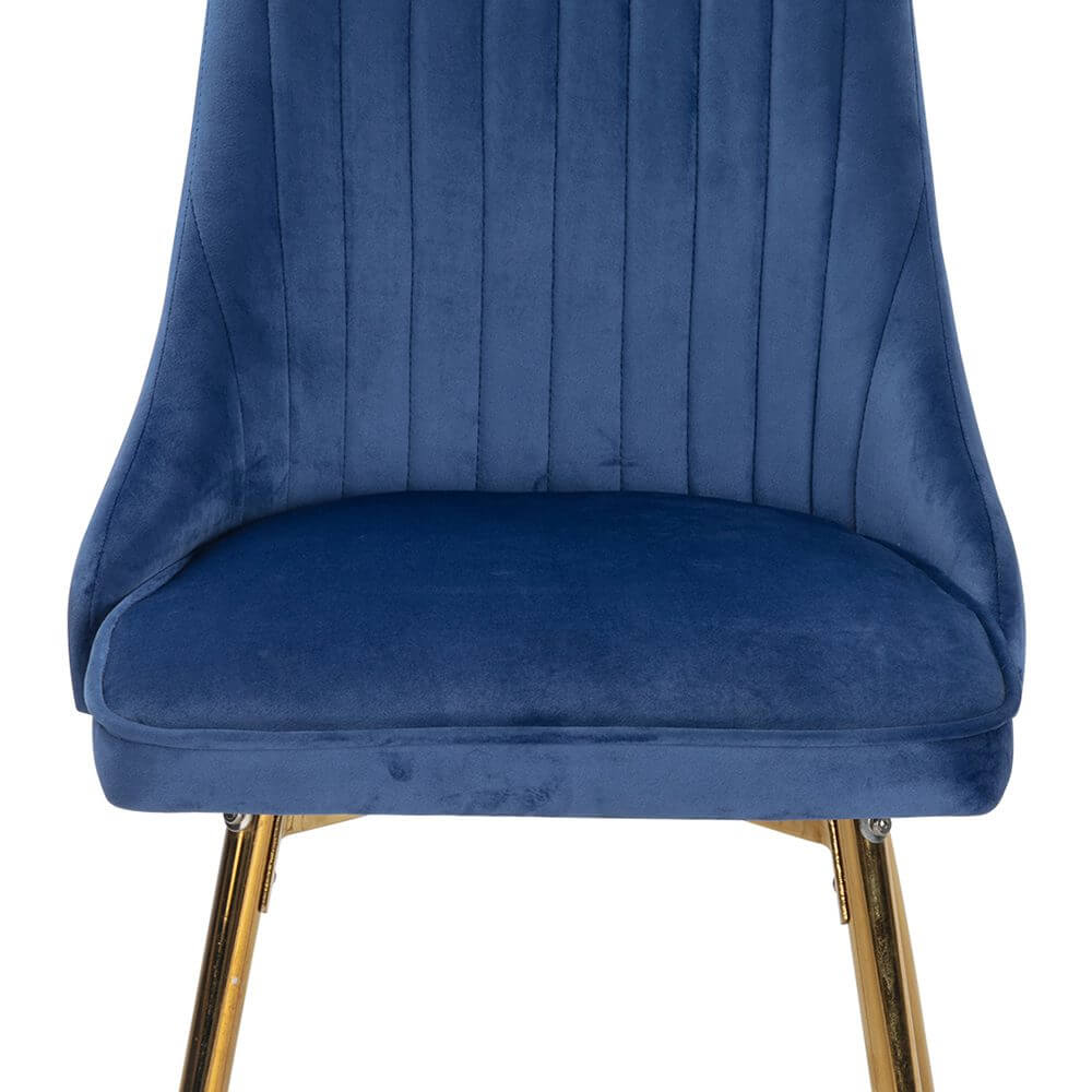 DSZ Product, feed-cond-new, feed-sl-DSZ Freight PayableViva Forever Set of 2 Blue Velvet Dining Chairs – Art Deco Design with Gold Metal Legs - Premium Furniture > Dining > Kitchen & Dining Chairs from Dreamo ! Shop Online Buy Now at S & D's Value Store Family Business Best Customer ServiceDSZ Product, feed-cond-new, feed-sl-DSZ Freight Payable