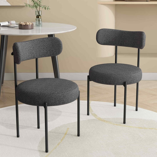 DSZ Product, feed-cond-new, feed-sl-DSZ Freight PayableCharcoal Chic Boucle Elsa Dining Chairs - Premium Furniture > Dining > Kitchen & Dining Chairs from Dreamo ! Shop Online Buy Now at S & D's Value Store Family Business Best Customer ServiceDSZ Product, feed-cond-new, feed-sl-DSZ Freight Payable