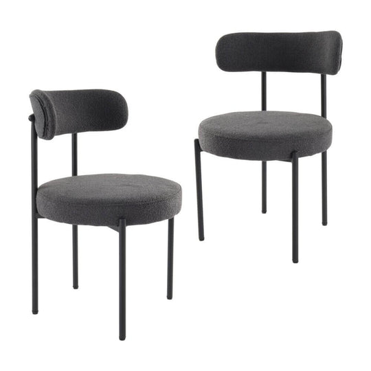 DSZ Product, feed-cond-new, feed-sl-DSZ Freight PayableCharcoal Chic Boucle Elsa Dining Chairs - Premium Furniture > Dining > Kitchen & Dining Chairs from Dreamo ! Shop Online Buy Now at S & D's Value Store Family Business Best Customer ServiceDSZ Product, feed-cond-new, feed-sl-DSZ Freight Payable