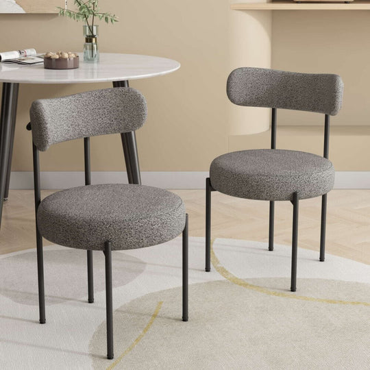 DSZ Product, feed-cond-new, feed-sl-DSZ Freight PayablePlush Boucle Cushioned Elsa Dining Chairs in Slate Grey - Premium Furniture > Dining > Kitchen & Dining Chairs from Dreamo ! Shop Online Buy Now at S & D's Value Store Family Business Best Customer ServiceDSZ Product, feed-cond-new, feed-sl-DSZ Freight Payable