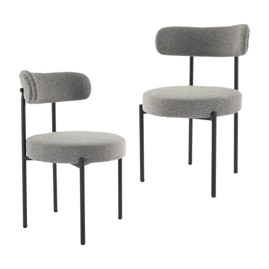 DSZ Product, feed-cond-new, feed-sl-DSZ Freight PayablePlush Boucle Cushioned Elsa Dining Chairs in Slate Grey - Premium Furniture > Dining > Kitchen & Dining Chairs from Dreamo ! Shop Online Buy Now at S & D's Value Store Family Business Best Customer ServiceDSZ Product, feed-cond-new, feed-sl-DSZ Freight Payable