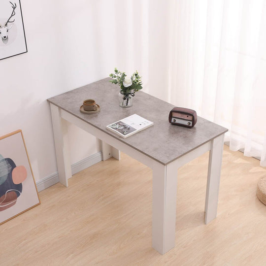 DSZ Product, feed-cond-new, feed-sl-DSZ Freight PayableDining Table Rectangular Wooden 120M-Grey&amp;White - Premium Furniture > Dining > Dining Tables from Dreamo ! Shop Online Buy Now at S & D's Value Store Family Business Best Customer ServiceDSZ Product, feed-cond-new, feed-sl-DSZ Freight Payable