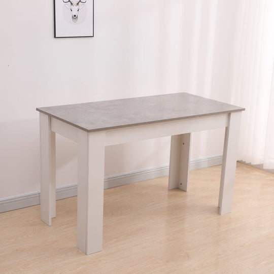 DSZ Product, feed-cond-new, feed-sl-DSZ Freight PayableDining Table Rectangular Wooden 120M-Grey&amp;White - Premium Furniture > Dining > Dining Tables from Dreamo ! Shop Online Buy Now at S & D's Value Store Family Business Best Customer ServiceDSZ Product, feed-cond-new, feed-sl-DSZ Freight Payable