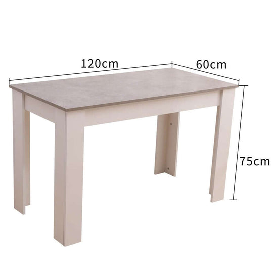 DSZ Product, feed-cond-new, feed-sl-DSZ Freight PayableDining Table Rectangular Wooden 120M-Grey&amp;White - Premium Furniture > Dining > Dining Tables from Dreamo ! Shop Online Buy Now at S & D's Value Store Family Business Best Customer ServiceDSZ Product, feed-cond-new, feed-sl-DSZ Freight Payable