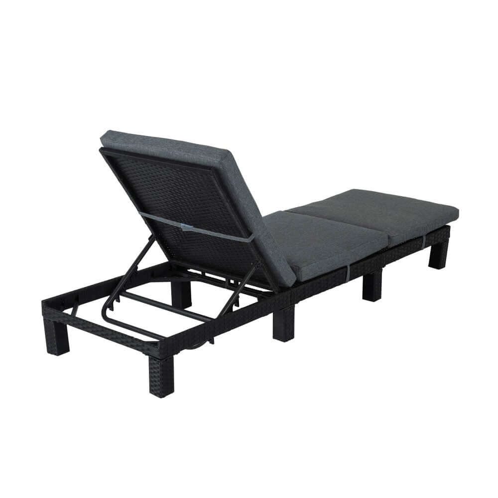 DSZ Product, feed-cond-new, feed-sl-DSZ Freight Payable, newBlack Rattan Sunbed With Adjustable Recline - Premium Furniture > Outdoor > Outdoor Sofas & Lounge Sets from Dreamo ! Shop Online Buy Now at S & D's Value Store Family Business Best Customer ServiceDSZ Product, feed-cond-new, feed-sl-DSZ Freight Payable, new