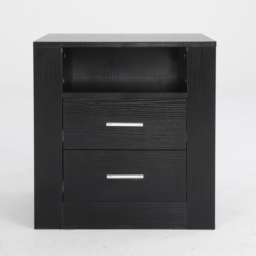 DSZ Product, feed-cond-new, feed-sl-DSZ Freight Payable, newBedside Table Side Storage Cabinet Nightstand Bedroom 2 Drawer 1 Shelf Zuri Black - Premium Furniture > Bedroom > Bedside Tables from La Bella ! Shop Online Buy Now at S & D's Value Store Family Business Best Customer ServiceDSZ Product, feed-cond-new, feed-sl-DSZ Freight Payable, new