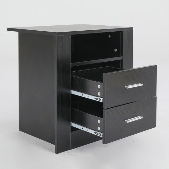 DSZ Product, feed-cond-new, feed-sl-DSZ Freight Payable, newBedside Table Side Storage Cabinet Nightstand Bedroom 2 Drawer 1 Shelf Zuri Black - Premium Furniture > Bedroom > Bedside Tables from La Bella ! Shop Online Buy Now at S & D's Value Store Family Business Best Customer ServiceDSZ Product, feed-cond-new, feed-sl-DSZ Freight Payable, new