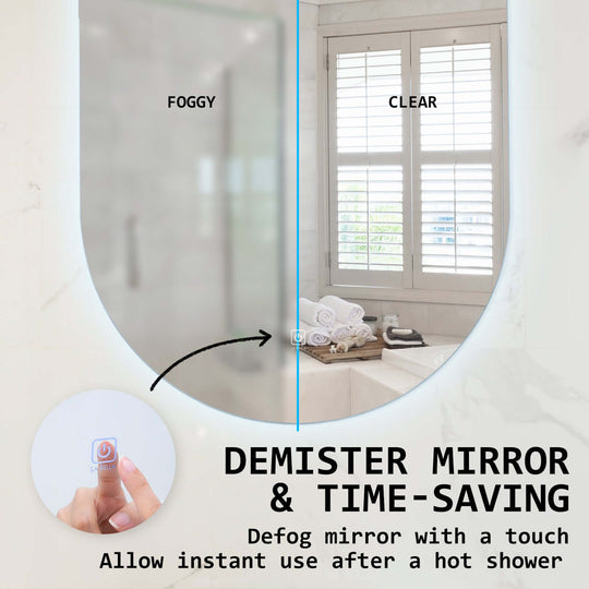 DSZ Product, feed-cond-new, feed-sl-DSZ Freight Payable, newLed Wall Mirror Oval Anti - Fog Bathroom 45 X 100Cm - Premium Home & Garden > Decor > Mirrors from La Bella ! Shop Online Buy Now at S & D's Value Store Family Business Best Customer ServiceDSZ Product, feed-cond-new, feed-sl-DSZ Freight Payable, new