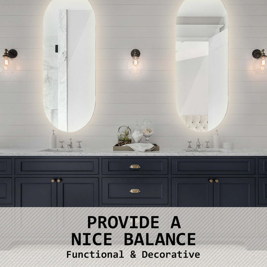 DSZ Product, feed-cond-new, feed-sl-DSZ Freight Payable, newLed Wall Mirror Oval Anti - Fog Bathroom 45 X 100Cm - Premium Home & Garden > Decor > Mirrors from La Bella ! Shop Online Buy Now at S & D's Value Store Family Business Best Customer ServiceDSZ Product, feed-cond-new, feed-sl-DSZ Freight Payable, new