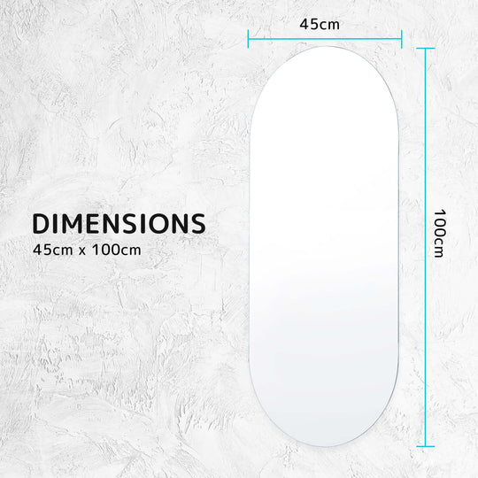 DSZ Product, feed-cond-new, feed-sl-DSZ Freight Payable, newLed Wall Mirror Oval Anti - Fog Bathroom 45 X 100Cm - Premium Home & Garden > Decor > Mirrors from La Bella ! Shop Online Buy Now at S & D's Value Store Family Business Best Customer ServiceDSZ Product, feed-cond-new, feed-sl-DSZ Freight Payable, new