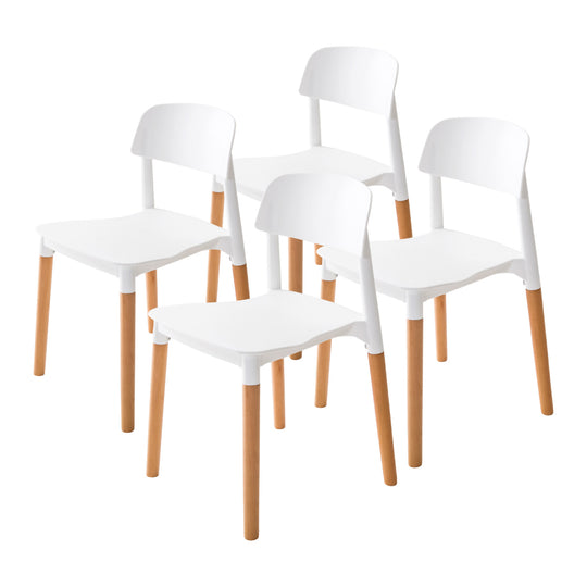 DSZ Product, feed-cond-new, feed-sl-DSZ Freight Payable, new4 X  Retro Belloch Stackable Dining Cafe Chair White - Premium Furniture > Dining > Kitchen & Dining Chairs from La Bella ! Shop Online Buy Now at S & D's Value Store Family Business Best Customer ServiceDSZ Product, feed-cond-new, feed-sl-DSZ Freight Payable, new