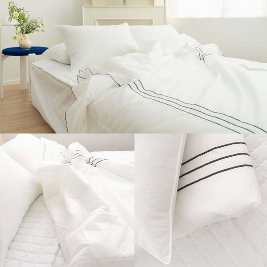 _label_, DSZ Product, feed-cond-new, feed-sl-free shipping, free-shippingSaesom Flua Snow Comforter Set Double Cool Quilt Bedspread White - Premium Home & Garden > Bedding > Bed Sheets from Saesom ! Shop Online Buy Now at S & D's Value Store Family Business Best Customer Service_label_, DSZ Product, feed-cond-new, feed-sl-free shipping, free-shipping