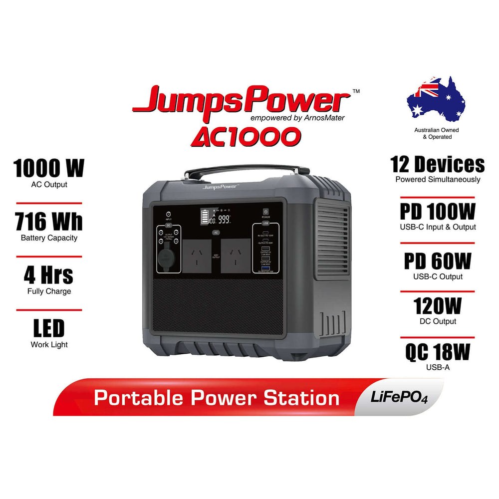 DSZ Product, feed-cond-new, feed-sl-DSZ Freight Payable, new1000W Portable Power Station Jumpspower Battery Charger 716Wh Led Light - Premium Home & Garden > Solar Panels > Portable Solar Panels from Jumpspower ! Shop Online Buy Now at S & D's Value Store Family Business Best Customer ServiceDSZ Product, feed-cond-new, feed-sl-DSZ Freight Payable, new