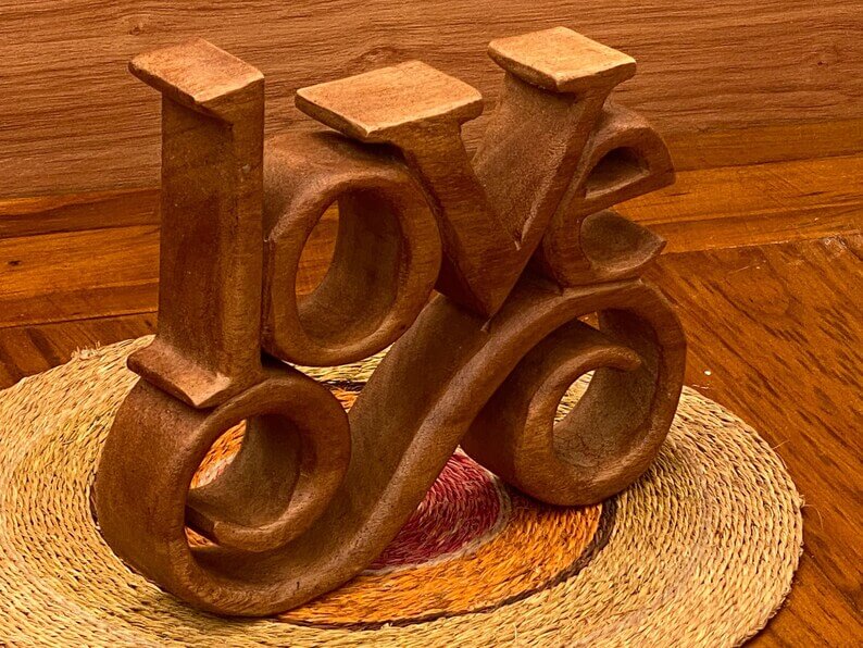 DSZ Product, feed-cond-new, feed-sl-DSZ Freight PayableMothers Day Gift Wooden Carved Love Words Decoration 27 Cm Long - Premium Home & Garden > Decor > Garden Ornaments from Craftedtimbercreations ! Shop Online Buy Now at S & D's Value Store Family Business Best Customer ServiceDSZ Product, feed-cond-new, feed-sl-DSZ Freight Payable