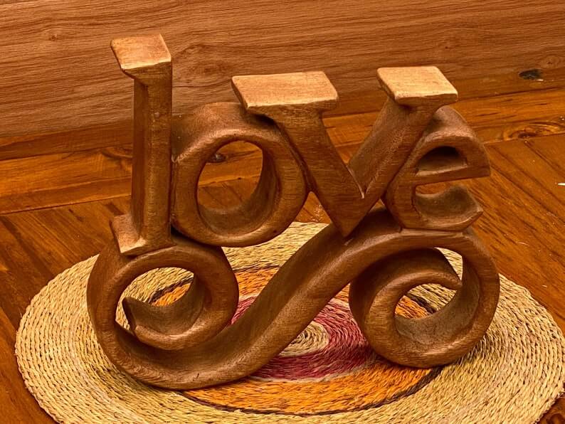 DSZ Product, feed-cond-new, feed-sl-DSZ Freight PayableWooden Carved Love Words Decoration 27 Cm Long - Premium Home & Garden > Decor > Garden Ornaments from Craftedtimbercreations ! Shop Online Buy Now at S & D's Value Store Family Business Best Customer ServiceDSZ Product, feed-cond-new, feed-sl-DSZ Freight Payable