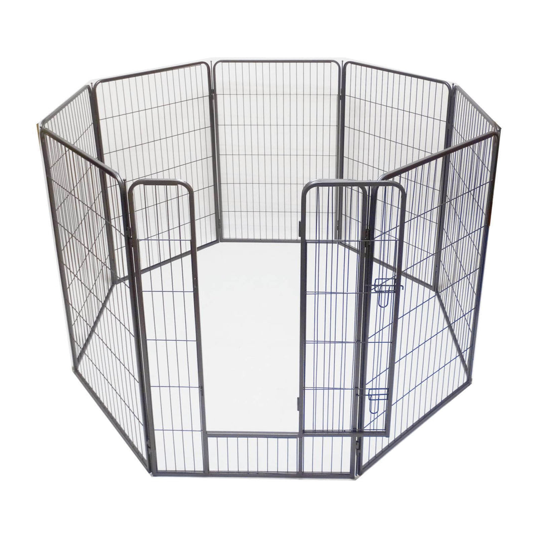 YES4PETS 4-panel exercise playpen for pets, heavy-duty, foldable, affordable, safe play area for dogs, cats, and rabbits.