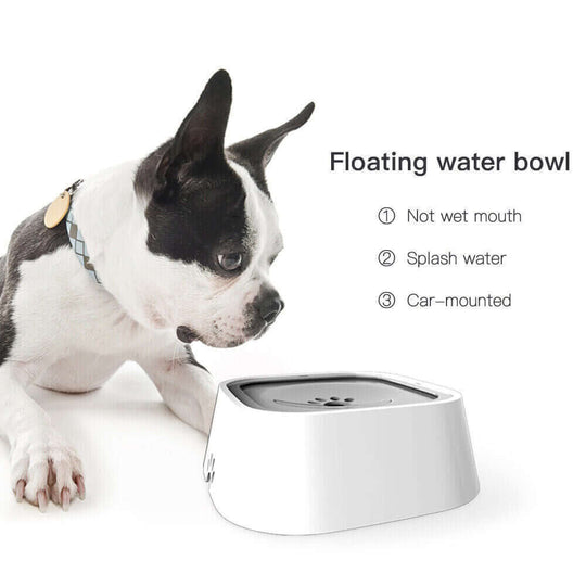 YES4PETS floating water bowl for pets, prevents spills, designed for clean water access, suitable for dogs and cats.