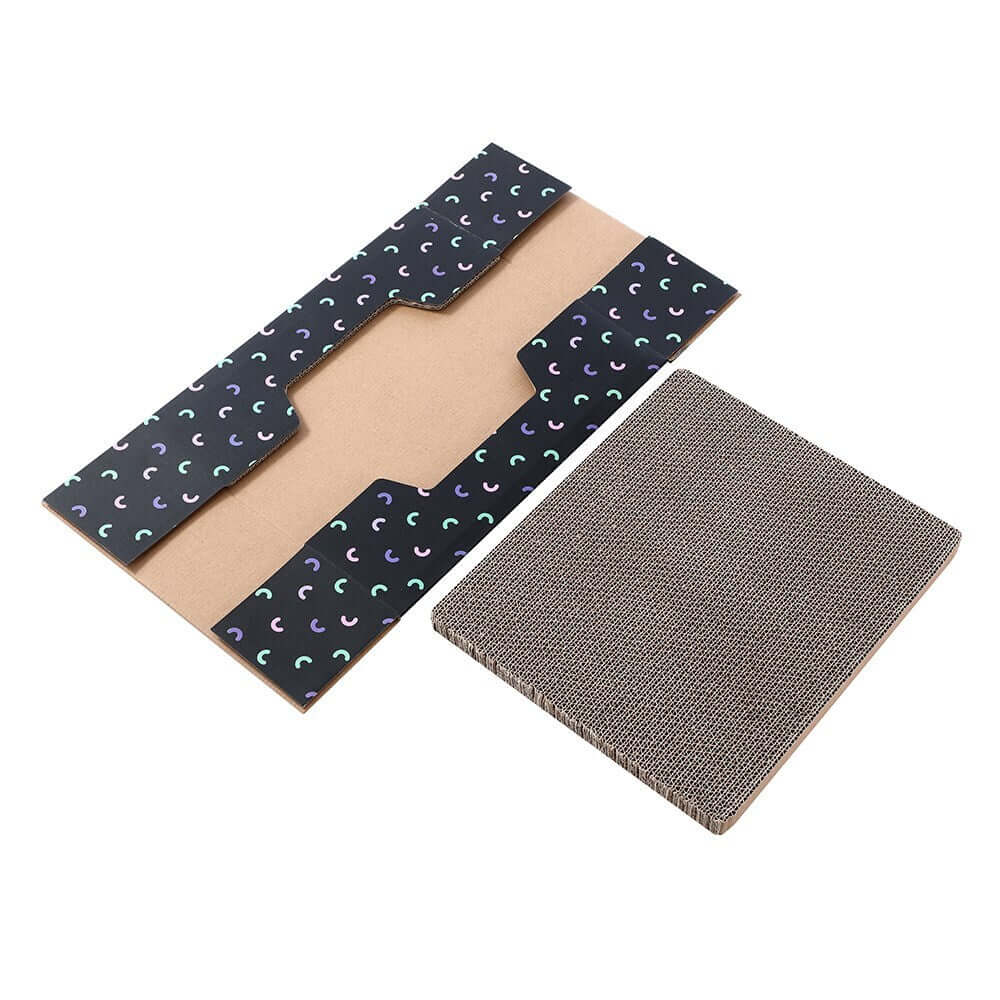 YES4PETS corrugated cat scratch pad, affordable pet toy for kittens, promotes healthy scratching behavior.