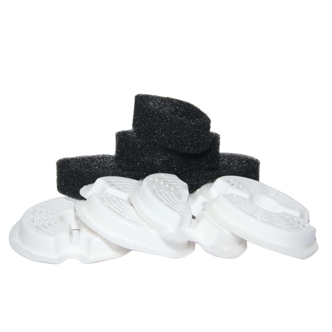 YES4PETS pet fountain filter replacement parts, activated carbon and foam, for cleaner pet water.