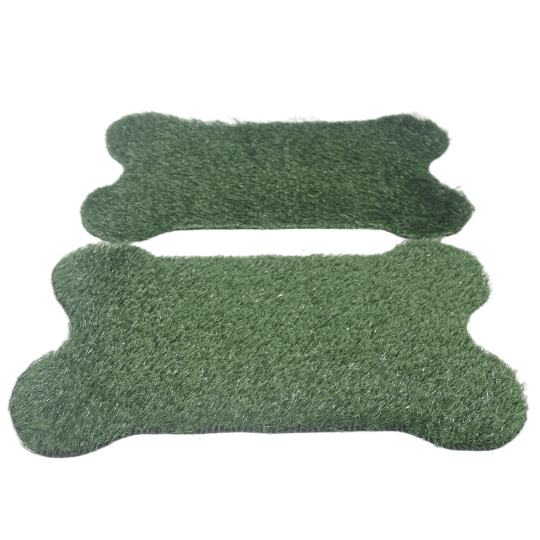 YES4PETS 2 x synthetic grass mats for dog potty pad, affordable and quality turf replacement, 63 x 38.5 cm.