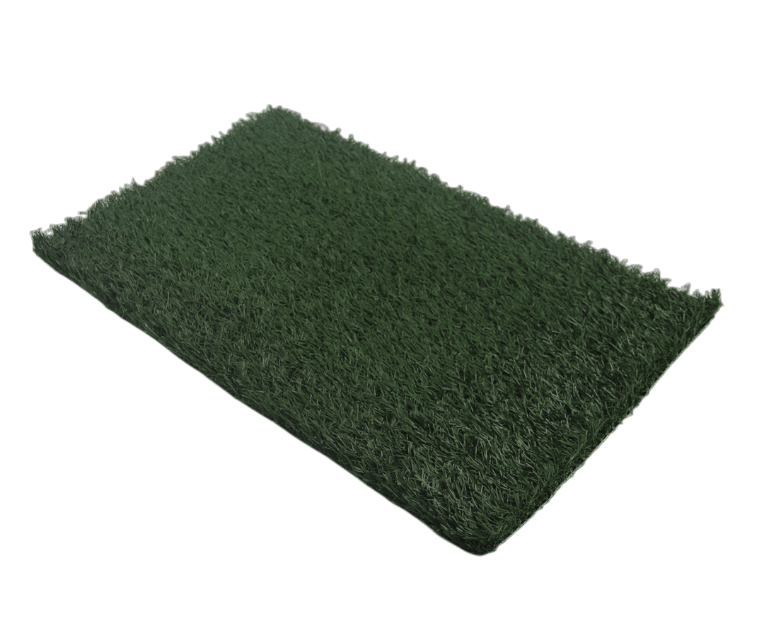 Affordable synthetic grass replacement mat for dog potty pad, 64x39 cm, quality DIY option.