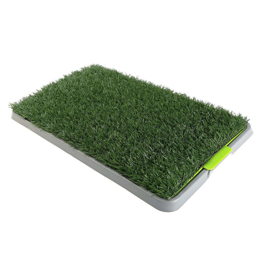 Synthetic grass replacement mat for dog potty pad, 64x39 cm, affordable quality, perfect for DIY pet solution.