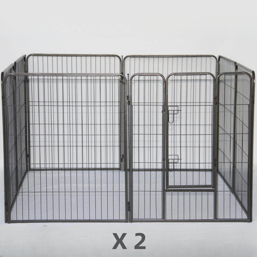 YES4PETS 16-panel heavy-duty pet playpen fence for dogs, cats, and rabbits, affordable and easy to set up.