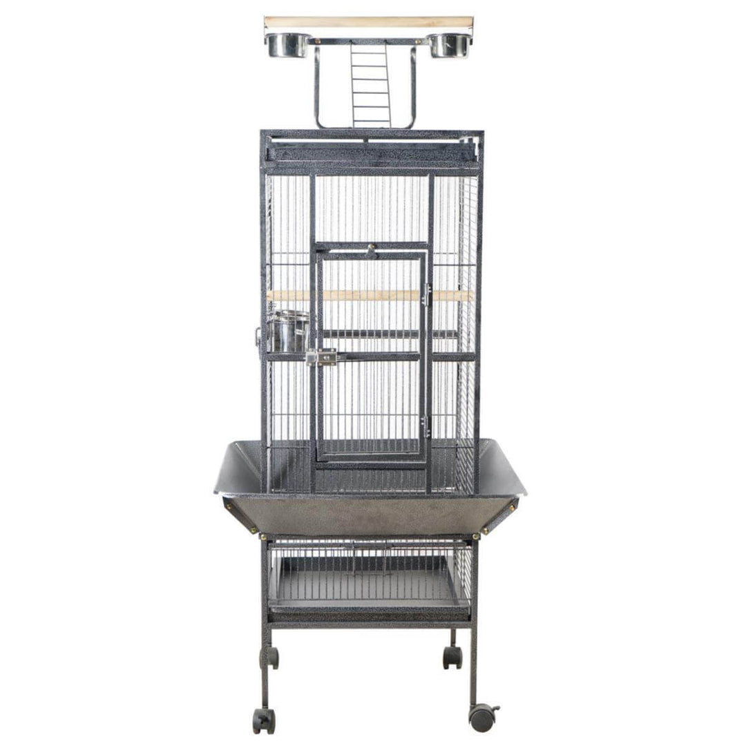 YES4PETS 153 cm large bird cage with metal tray and wheels, eco-friendly design, ideal for budgies and parrots.