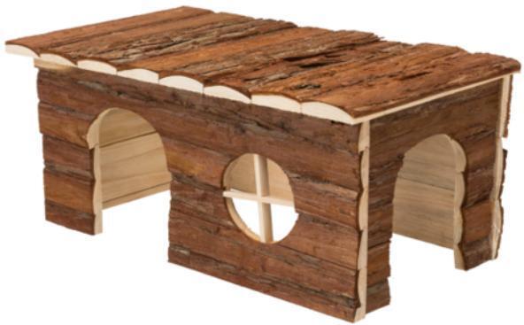 YES4PETS hamster wooden house for small animals, cozy hideout for rats, mice, gerbils, and mini rabbits.