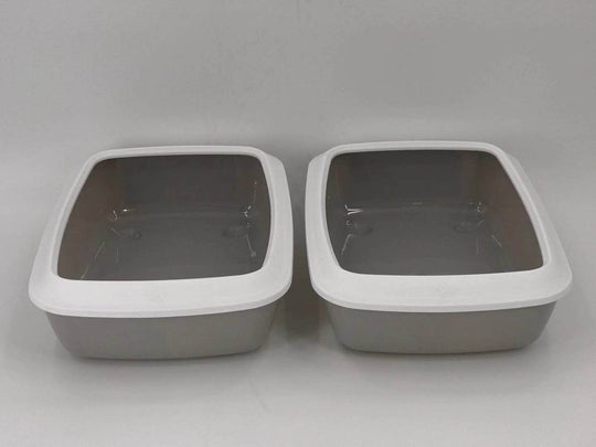 YES4PETS small portable cat litter box trays with high walls for preventing mess, easy to clean and non-toxic.