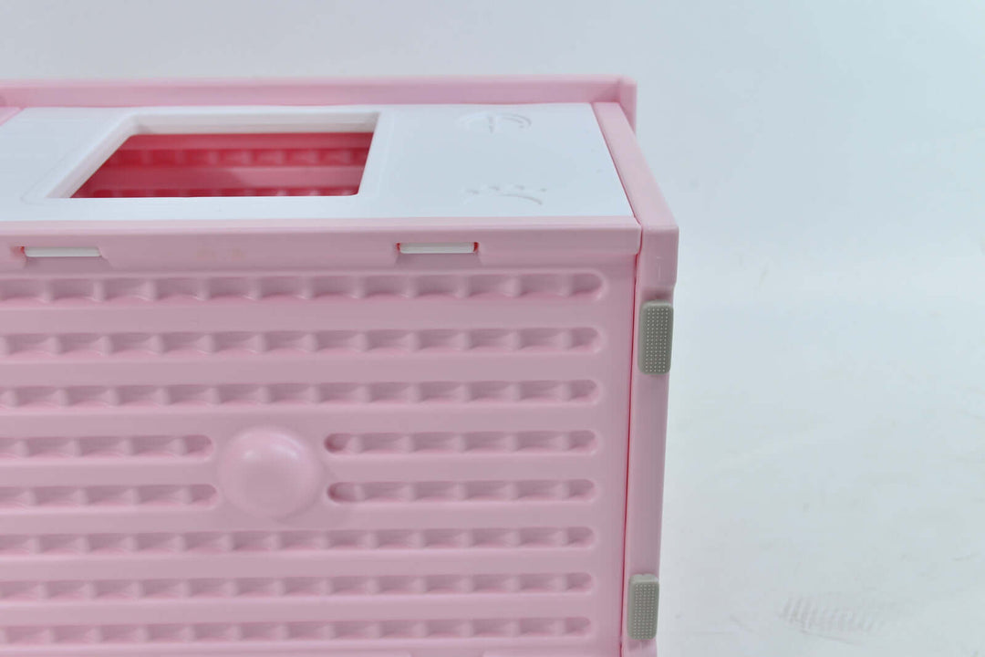 YES4PETS small pink plastic pet house with ventilation and removable lid for dogs and cats.