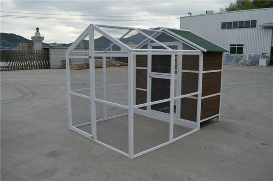 YES4PETS XXL wooden aviary bird cage for outdoor pigeon breeding, featuring spacious design and durable materials.