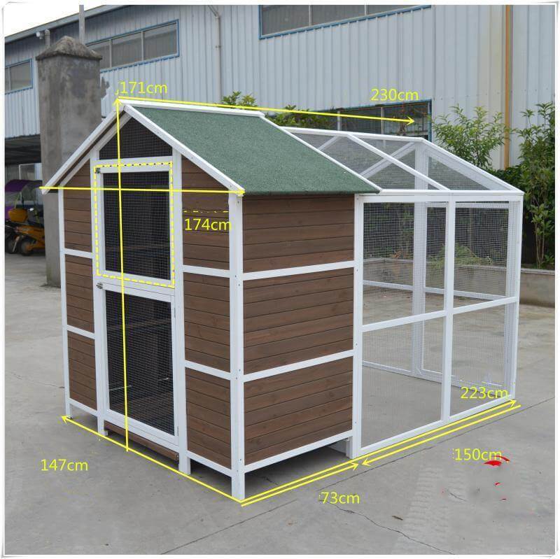 YES4PETS XXL Wooden Aviary Pigeon Cage, Outdoor House, 3-layer nesting boxes, affordable quality design.