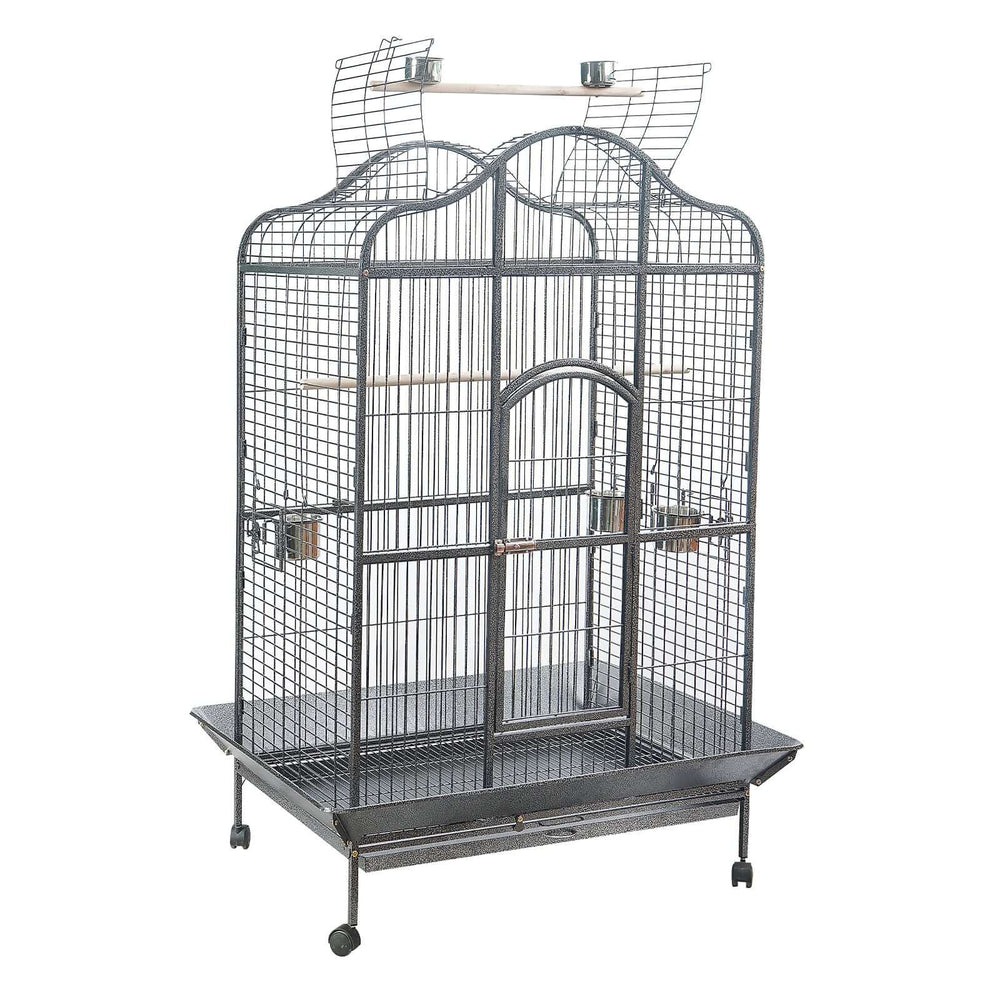 YES4PETS XL bird cage pet parrot aviary with perch, built for durability and spacious living for medium and large birds.