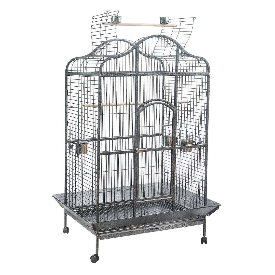 YES4PETS XL bird cage pet parrot aviary with perch, built for durability and spacious living for medium and large birds.