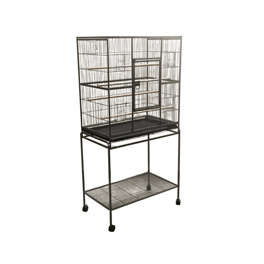 YES4PETS 161 cm bird cage with large perching area, removable tray, and castor wheels for easy mobility.