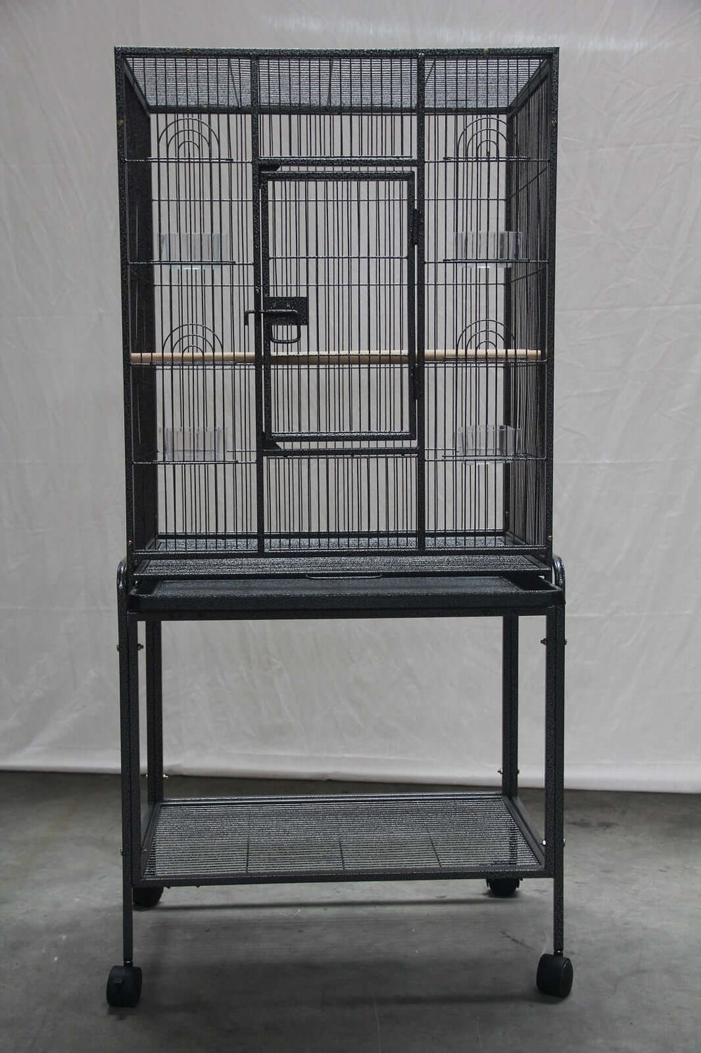 YES4PETS 135cm Bird Cage for small birds with castor wheels and sturdy frame for mobility and durability.