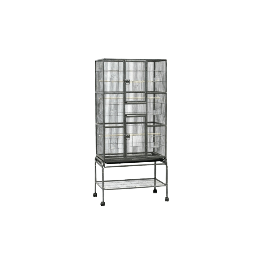 YES4PETS 174 cm bird cage with stand for small birds, durable wrought iron, mobile, affordable quality pet aviary.