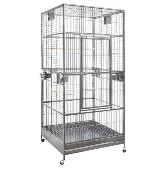 YES4PETS XXL Macaw Parrot Aviary Cage on wheels, affordable and eco-friendly, perfect for pet birds.