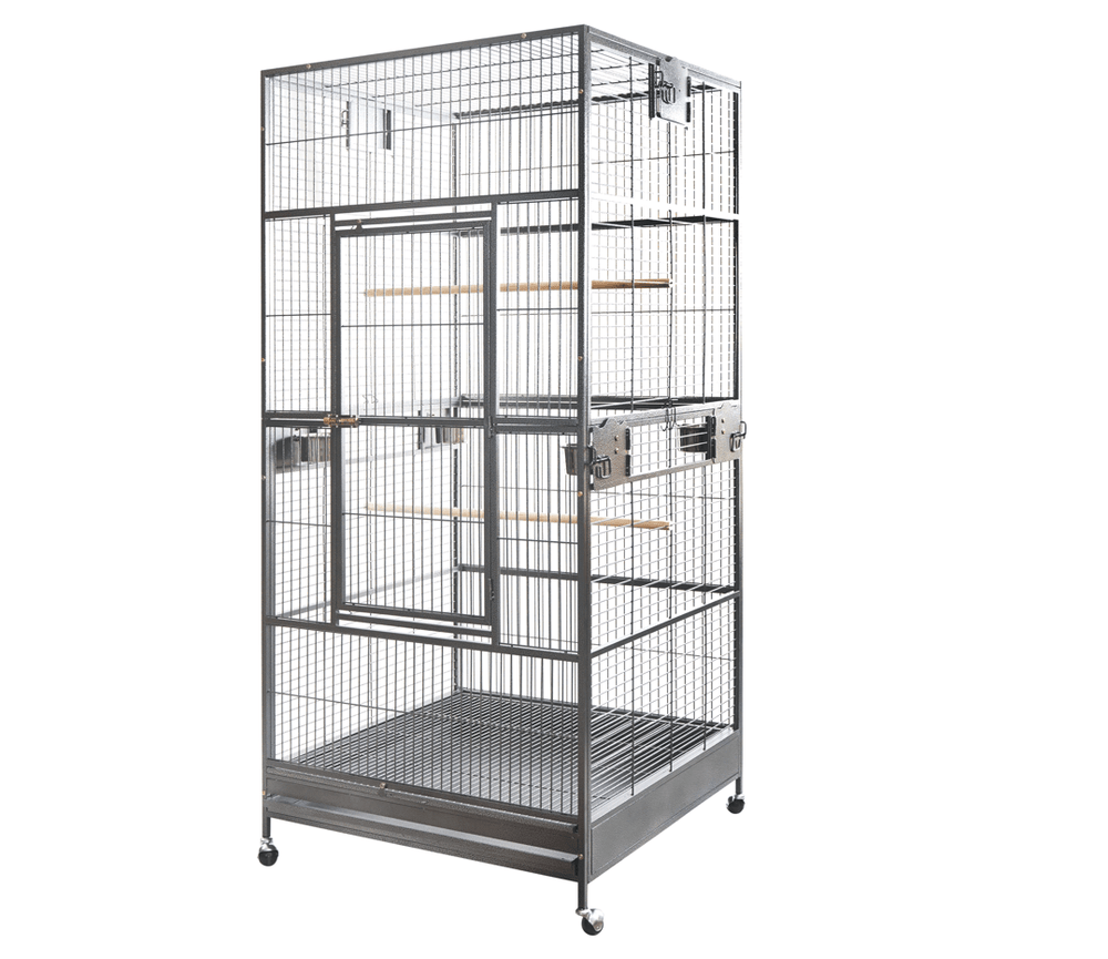 YES4PETS XXL 203cm Macaw Bird Cage on wheels, durable wrought iron, great for pets, affordable quality, eco-friendly design.