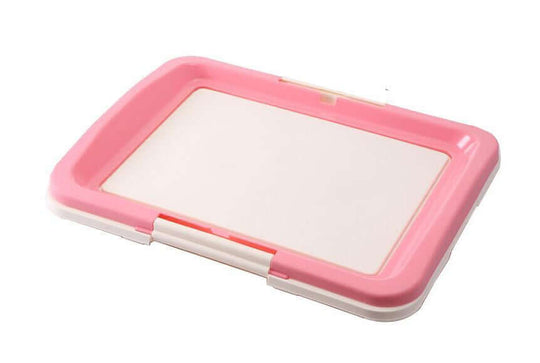 YES4PETS Large Portable Dog Potty Training Tray in pink, affordable and hygienic pet toilet solution.