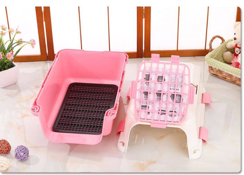 YES4PETS pink small pet carrier showing removable tray, lightweight and durable for cats and small dogs.