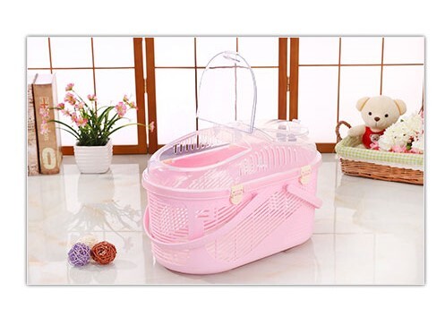 YES4PETS small pet carrier in pink, lightweight and durable, perfect for small dogs, cats, and small animals.