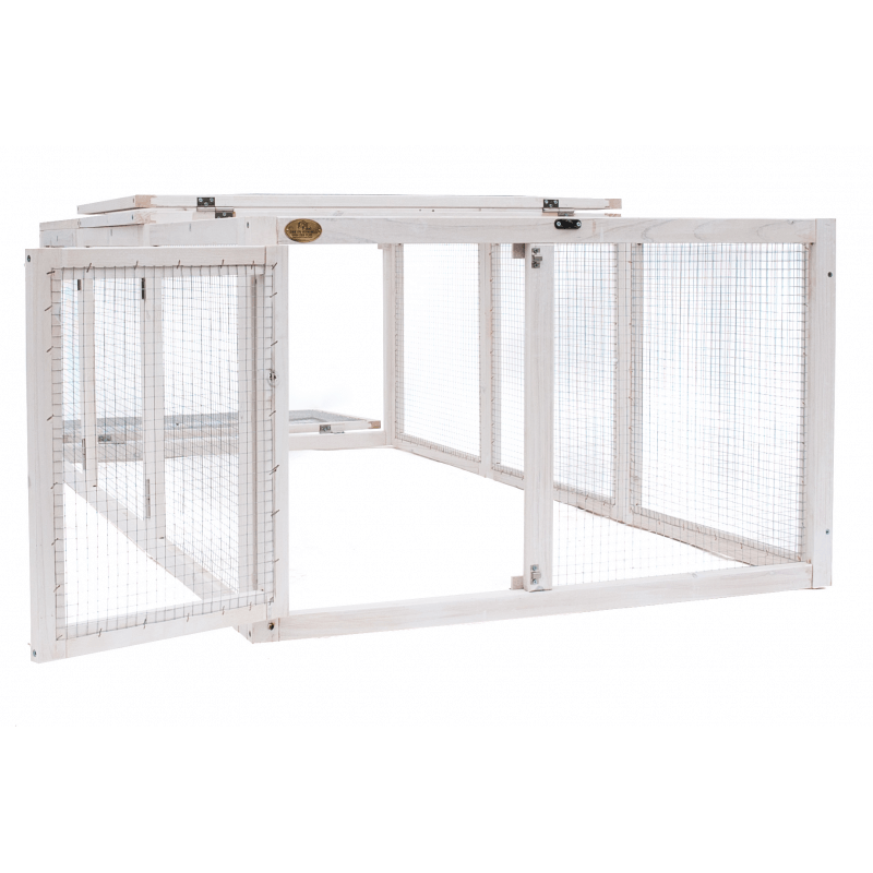 Affordable DIY Chicken Coop Run Extension for Rabbits, Guinea Pigs, and Ferrets, Quality Galvanized Wire Construction