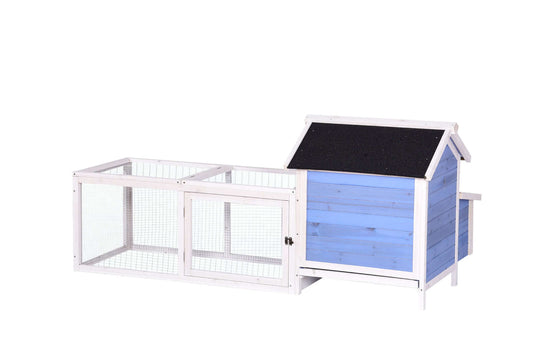 YES4PETS Large Chicken Coop and Rabbit Hutch, affordable DIY house for small animals, featuring a spacious run and solid wood design.