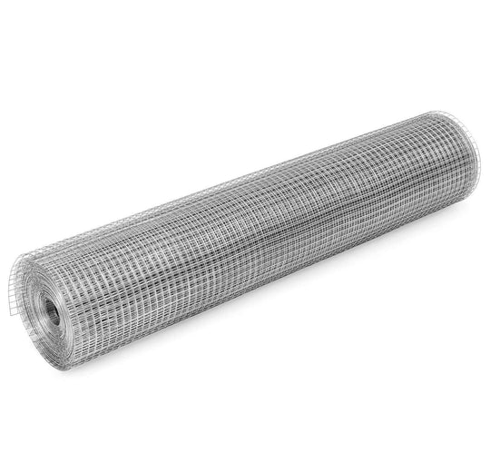 YES4PETS 1 x 10 M galvanised wire mesh roll for fencing and garden use, ideal for pet enclosures and DIY projects.